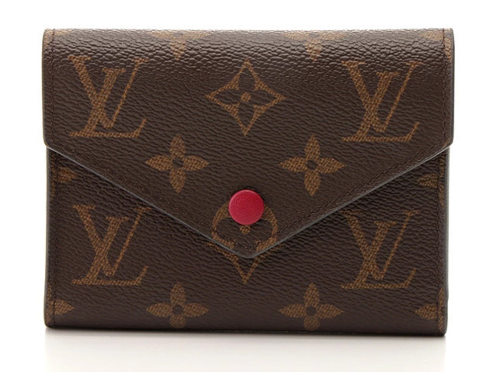 LOUIS VUITTON Monogram Portefeuille Victorine Fuschia Pink Folding Wallet